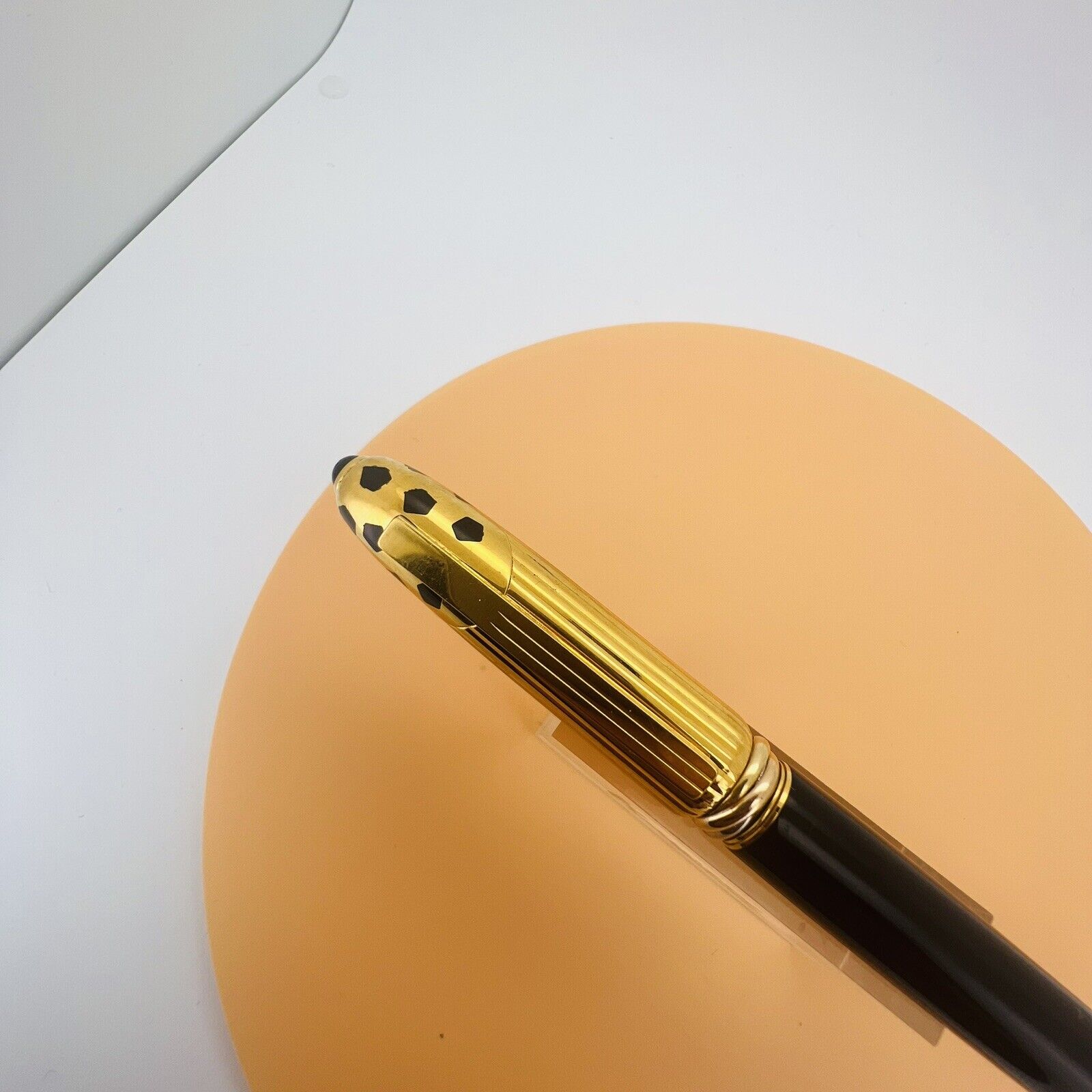 Cartier Panthere Black Gold Fountain Pen, 18K Nib