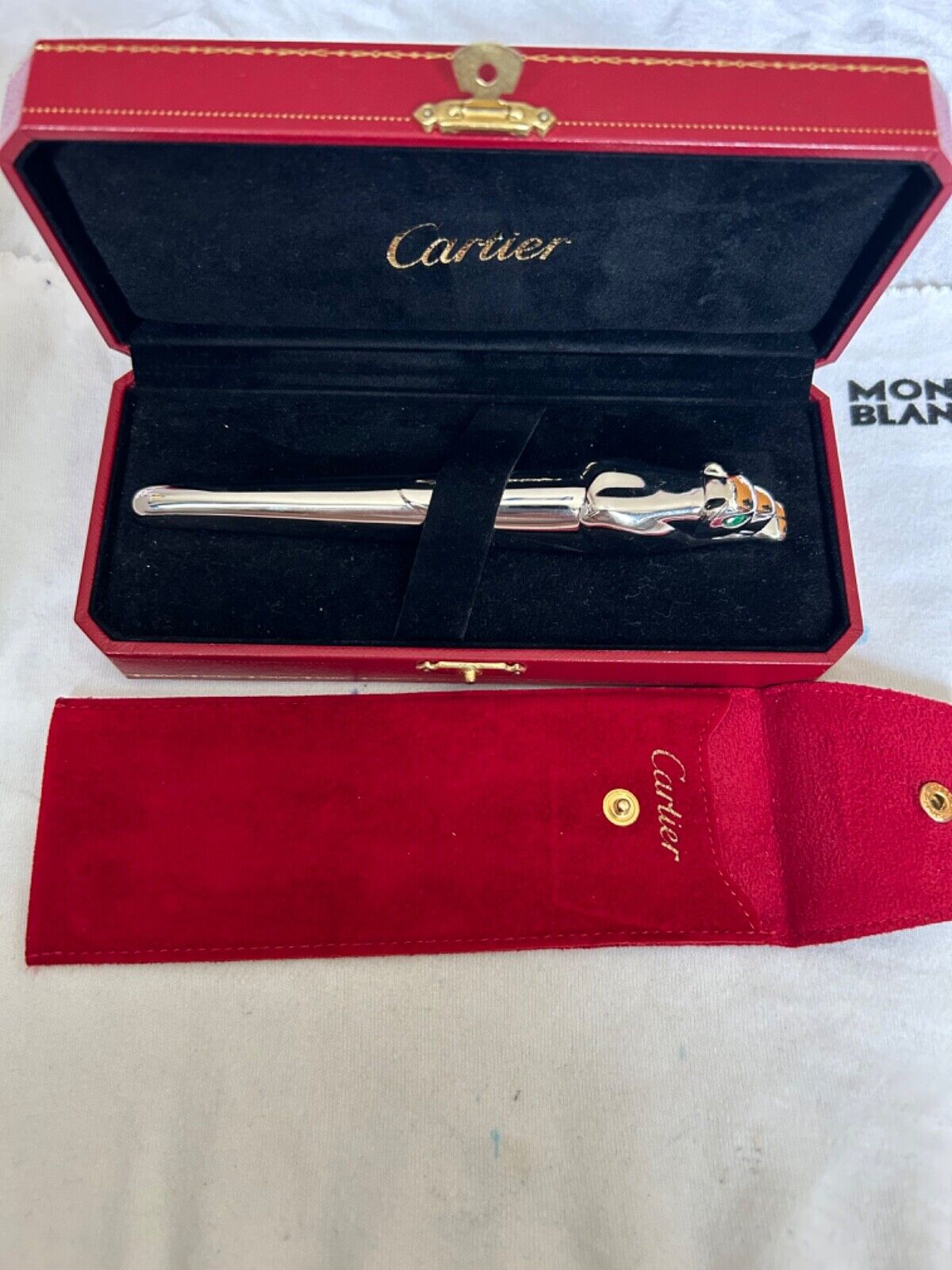 Cartier Panthere Limited Edition Sterling Silver Fountain Pen