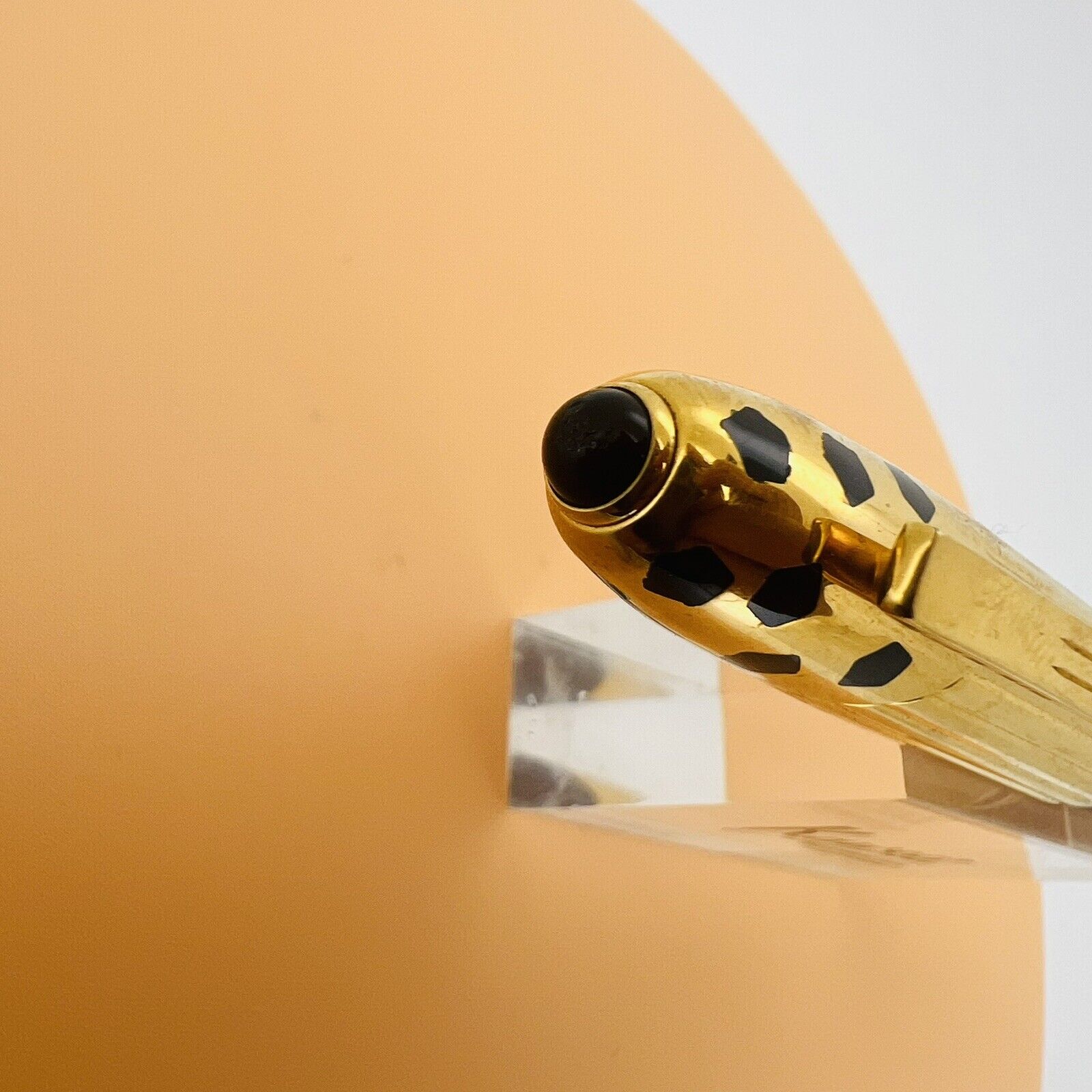 Cartier Panthere Black Gold Fountain Pen, 18K Nib