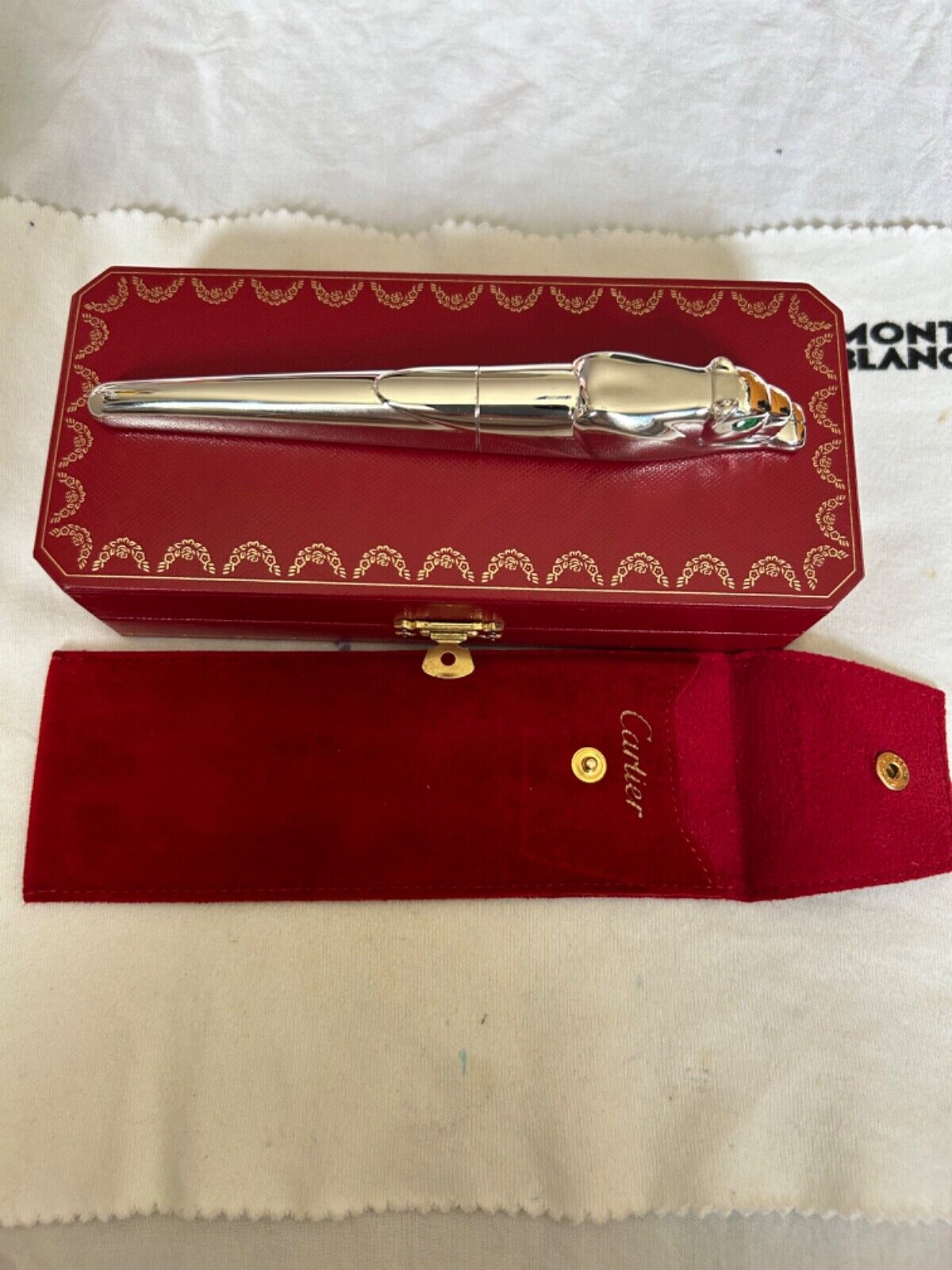 Cartier Panthere Limited Edition Sterling Silver Fountain Pen