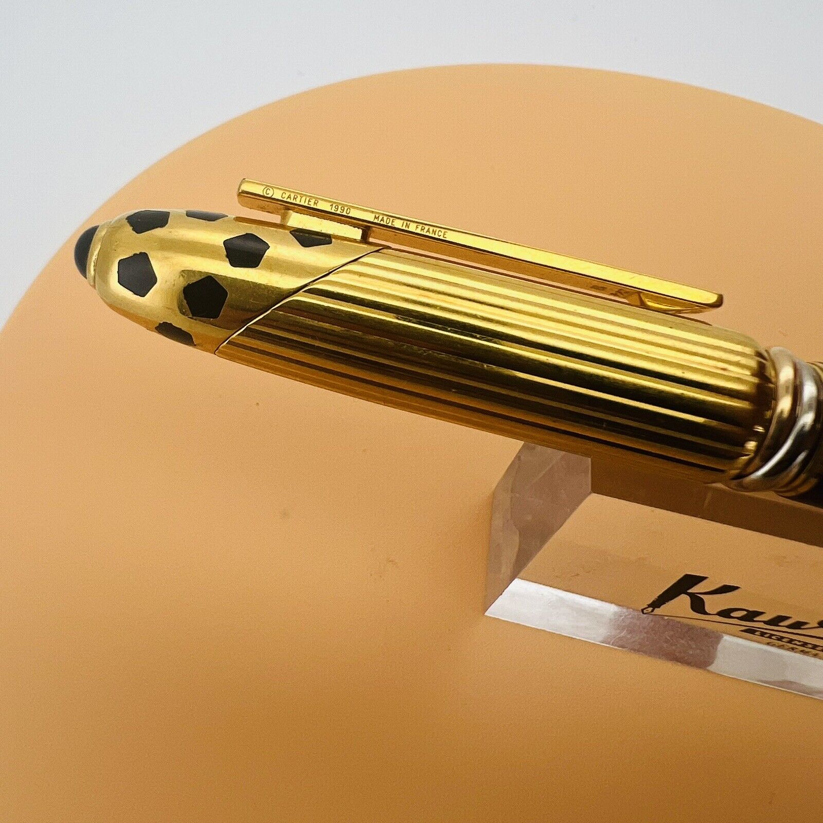 Cartier Panthere Black Gold Fountain Pen, 18K Nib