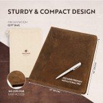 Elegant Leather Portfolio with Luxury Pen Set