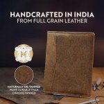 Elegant Leather Portfolio with Luxury Pen Set