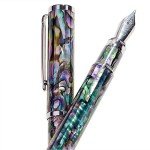 LACHIEVA LUX Abalone Fountain Pen with Fine Nib