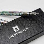 LACHIEVA LUX Abalone Fountain Pen with Fine Nib