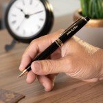Personalized Waterman Expert Black Ballpoint Pen