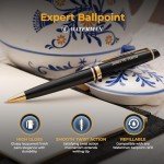 Personalized Waterman Expert Black Ballpoint Pen