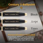 Engraved Cross Century II Black and Gold Pen