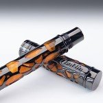 Conklin Endura Deco Crest Orange Fountain Pen