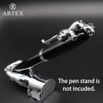 ARTEX Elegant Fountain Pen - Luxury Black/Silver Design