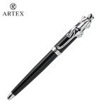 ARTEX Elegant Fountain Pen - Luxury Black/Silver Design