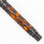 Conklin Endura Deco Crest Fountain Pen - Orange/Rose Gold