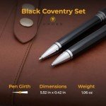 Personalized Cross Coventry Black Ballpoint & Pencil Set
