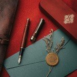 Luxury Bamboo Wood Fountain Pen Set