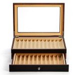 Ebony Wood 23-Slot Fountain Pen Display Box