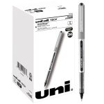 Uniball Vision Black Rollerball Pens - Pack of 36
