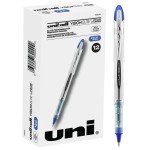 uni-ball Vision Elite Blue Rollerball Pens, 12 Count