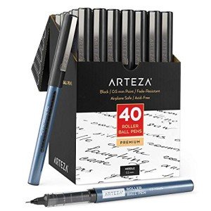Arteza Fine Point Black Gel Pens - 40 Pack