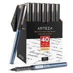 Arteza Fine Point Black Gel Pens - 40 Pack