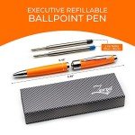 ZenZoi Orange Luxury Ballpoint Pen Set