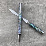LACHIEVA Abalone Shell Ballpoint Pen & Letter Opener