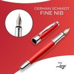 ZenZoi Red Fountain Pen Gift Set for Executives
