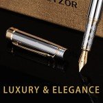 KEYZOR Luxury Fountain Pen with 24k Gold Trim