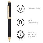 Cross Townsend Medium Ballpoint Pen - Black Lacquer