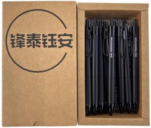 Fengtaiyuan 0.7mm Black Ink Rollerball Pens, 18 Pack