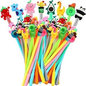 Cute Cartoon Gel Ink Rollerball Pens - 100 Pack