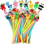 Cute Cartoon Gel Ink Rollerball Pens - 100 Pack