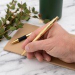 Dayspring Gold Pen Set: Ballpoint & Pencil Combo