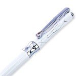 LACHIEVA Pearl White Crystal Executive Ballpoint Pen