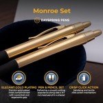 Dayspring Gold Pen Set: Ballpoint & Pencil Combo