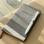 LACHIEVA Pearl White Crystal Executive Ballpoint Pen