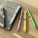 LACHIEVA Pearl White Crystal Executive Ballpoint Pen