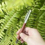 LACHIEVA Elegant Rosewood Rollerball Pen Set