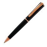 Monteverde Impressa Black Ballpoint Pen with Rose Gold Trim