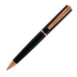 Monteverde Impressa Black Ballpoint Pen with Rose Gold Trim