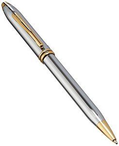 Cross Townsend Medalist Ballpoint Pen in Chrome & Gold