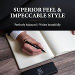 Garland Luxury Executive Twist Pen - Black & Chrome