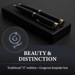 Garland Luxury Executive Twist Pen - Black & Chrome