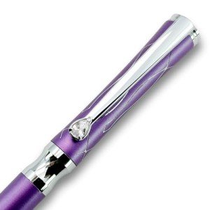 LACHIEVA LUX Elegant Crystal Ballpoint Pen - Purple