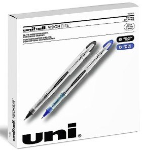 Uniball Vision Elite Rollerball Pens - 12 Count