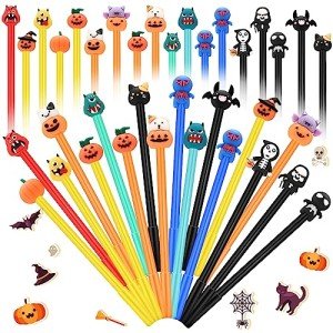 120-Piece Halloween-Themed Rollerball Gel Pen Set