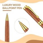 Yeaqee Elegant Wood Ballpoint Pen, 1.0 mm