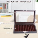 Elegant 12-Slot Wood Fountain Pen Display Case