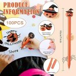 Pumpkin Rollerball Pens - 100 Pcs Halloween Set