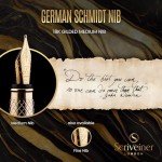 Elegant Gold Fountain Pen with Ink Cartridges Bundle