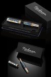 Rainmaker Blue Fountain Pen with Abalone & Gold